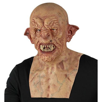 Maska na Halloween Zombie z szyją i klatką piersiową