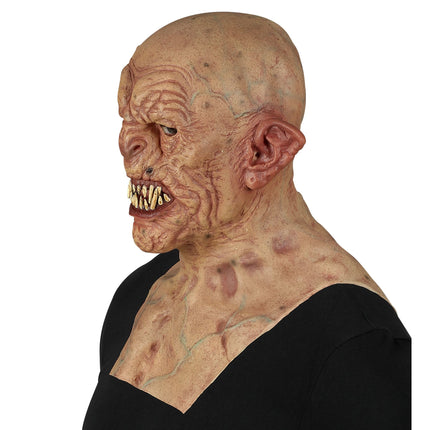 Maska na Halloween Zombie z szyją i klatką piersiową