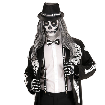 Zestaw akcesoriów na Halloween Szkielet 4 szt
