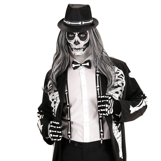 Zestaw akcesoriów na Halloween Szkielet 4 szt