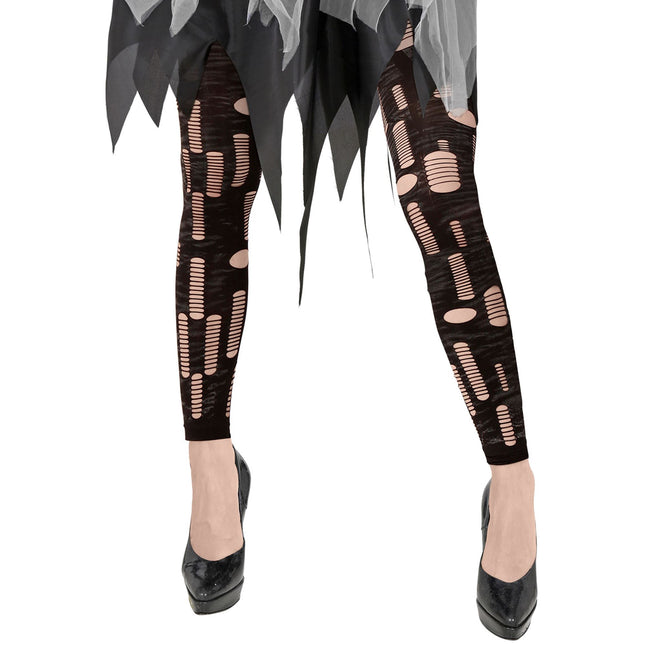 Rozdarte legginsy na Halloween