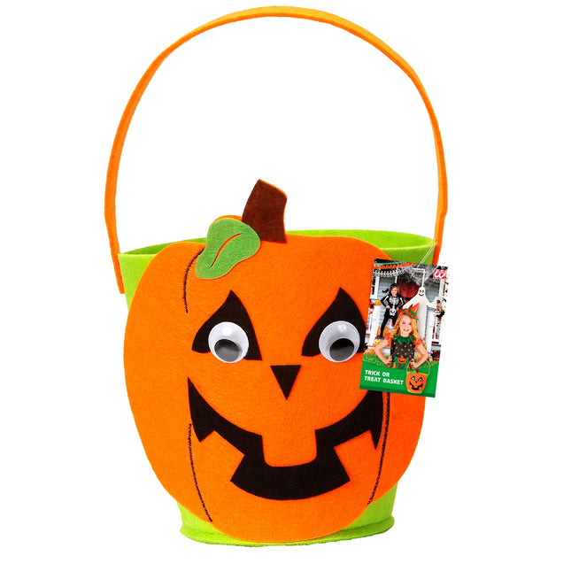 Torba na Halloween z materiału w dynie