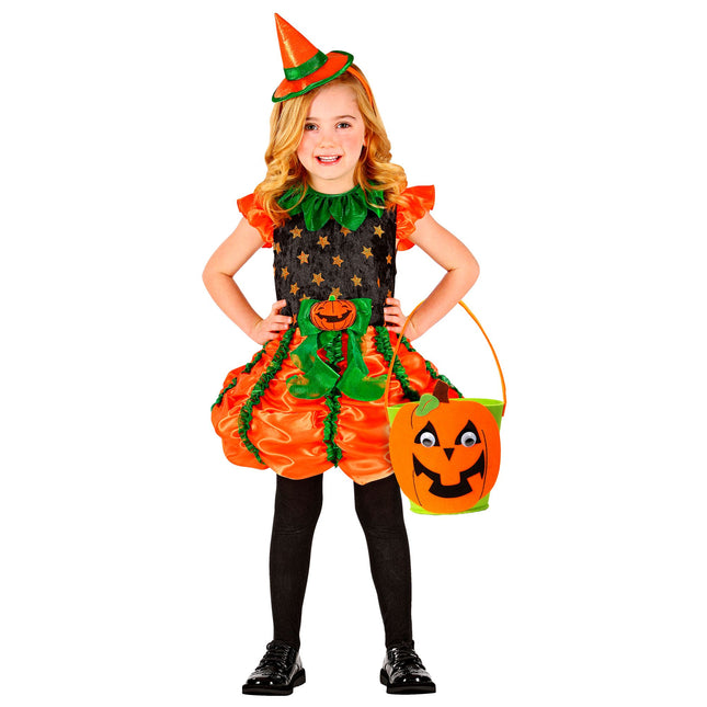 Torba na Halloween z materiału w dynie