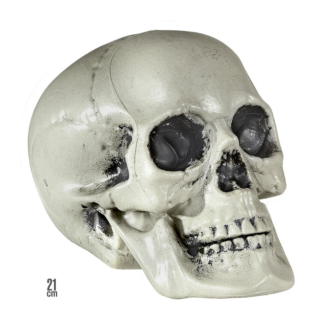 Halloweenowa czaszka 21 cm
