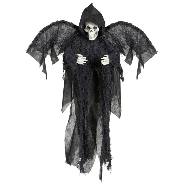 Halloweenowa lalka szkielet ze skrzydłami 51 cm