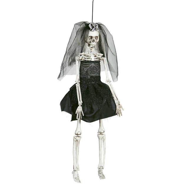 Halloweenowa lalka szkieletowa panna młoda 42 cm