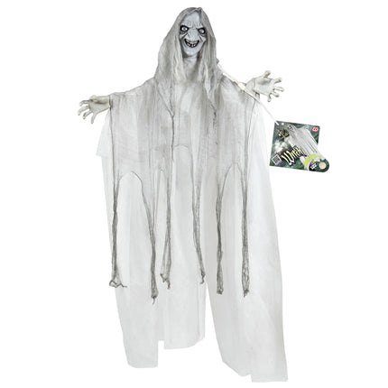 Halloweenowa lalka czarownica ze światłem i dźwiękiem 1,53 m