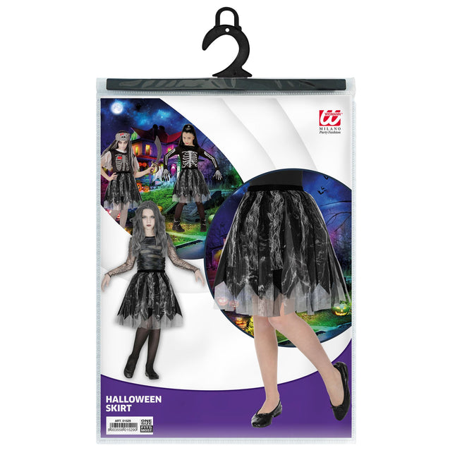 Halloweenowa spódnica dziecięca czarna