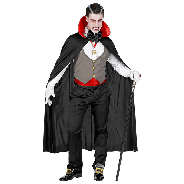 Kostium na Halloween Czerwono-czarny męski wampir