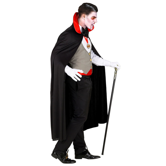 Kostium na Halloween Czerwono-czarny męski wampir