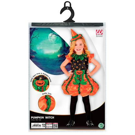 Sukienka na Halloween Dziewczyna Dynia Czarownica