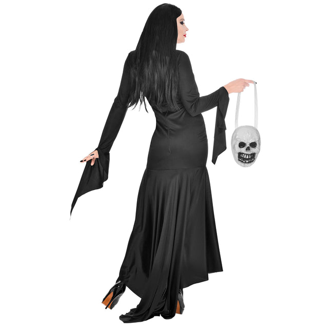 Czarna sukienka damska na Halloween Mortisia