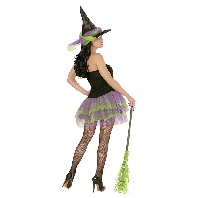 Sukienka na Halloween Fioletowy Zielony Damski Szkielet