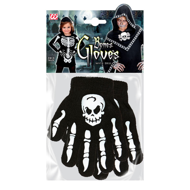 Rękawiczki na Halloween Dziecko Kości