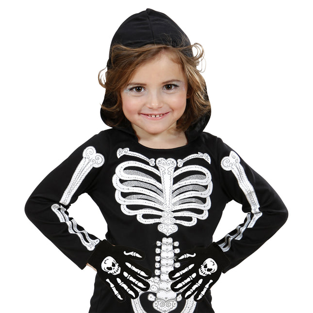 Rękawiczki na Halloween Dziecko Kości