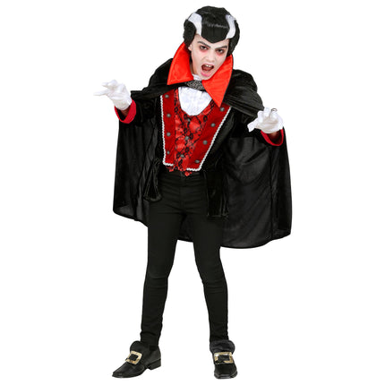 Kostium na Halloween Czarny Czerwony Chłopiec Wampir