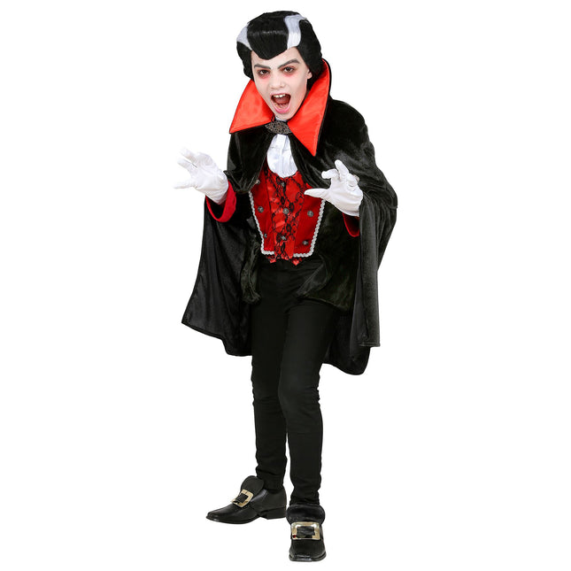 Kostium na Halloween Czarny Czerwony Chłopiec Wampir