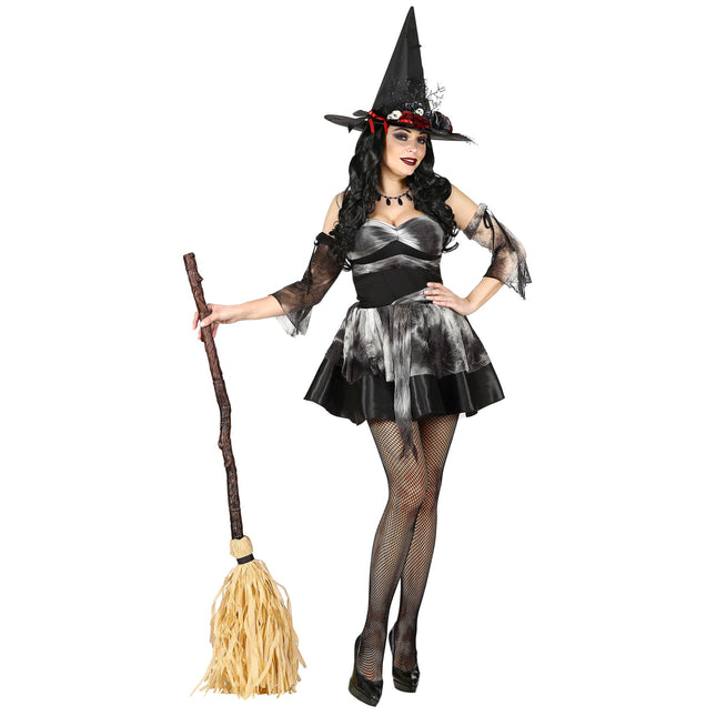Halloweenowa miotła czarownicy 1,25 m