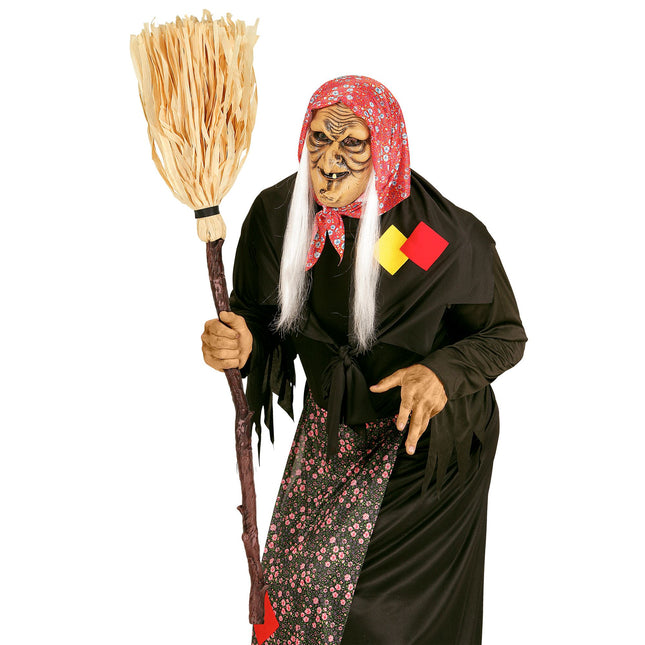 Halloweenowa miotła czarownicy 1,25 m