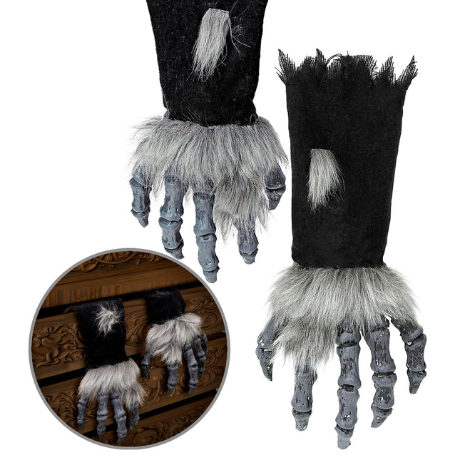 Halloweenowa sztuczna ręka potwora z płaszczem