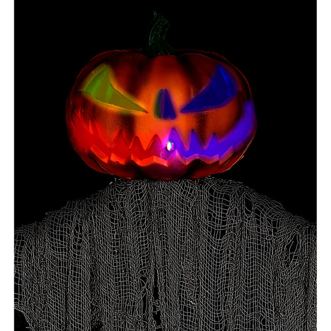 Halloweenowa lalka strach na wróble z błyskającymi oczami 1,52 m