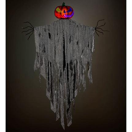Halloweenowa lalka strach na wróble z błyskającymi oczami 1,52 m