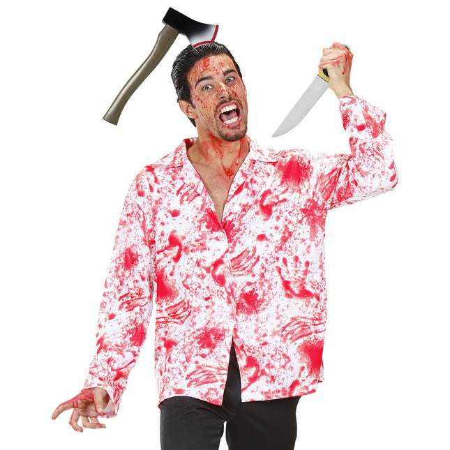 Opaska do włosów na Halloween Topór z krwią