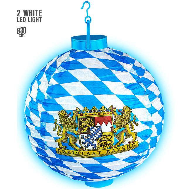 LAMPION OKTOBERFEST Z OŚWIETLENIEM LED