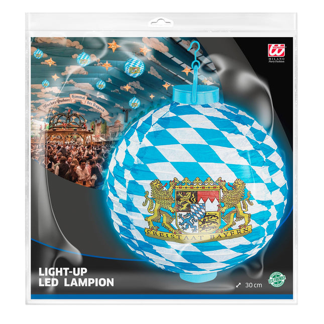 LAMPION OKTOBERFEST Z OŚWIETLENIEM LED