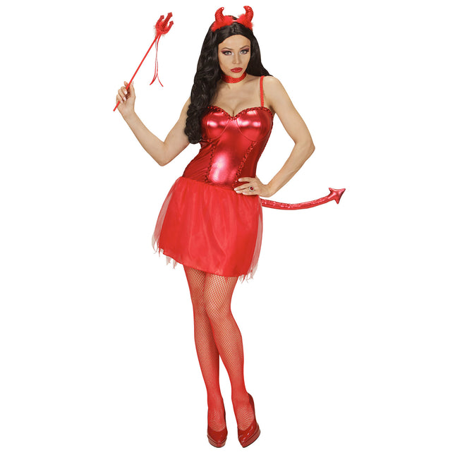 Sukienka damska na Halloween Diabeł 3 szt