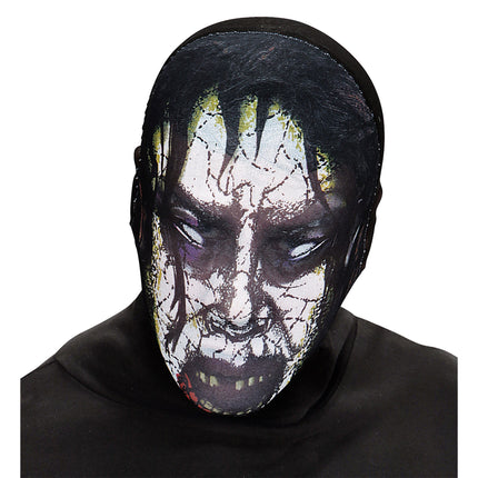 Maska na Halloween Szary pył zombie