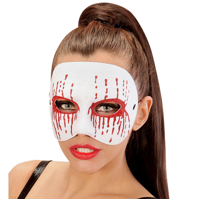 Maska na Halloween Biały Psychopata