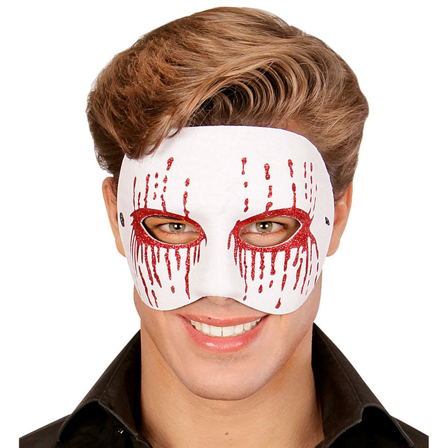 Maska na Halloween Biały Psychopata