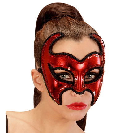 Maska na Halloween Devil Metallic