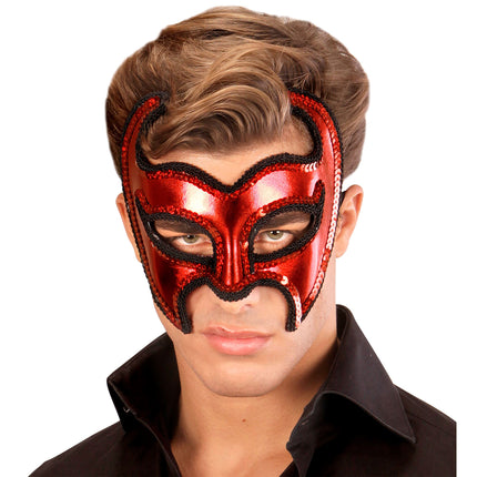 Maska na Halloween Devil Metallic