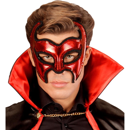 Maska na Halloween Devil Metallic