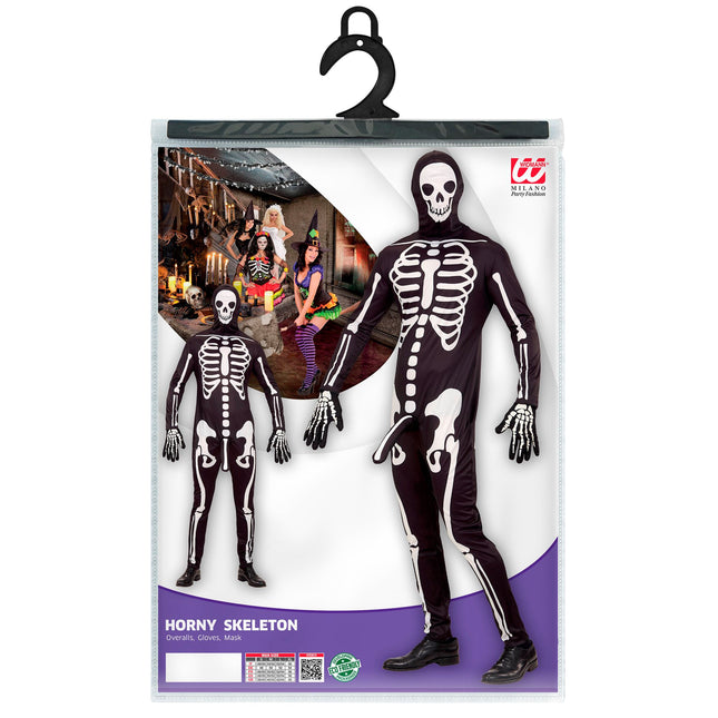 Kostium na Halloween dla mężczyzn Szkielet 3-częściowy