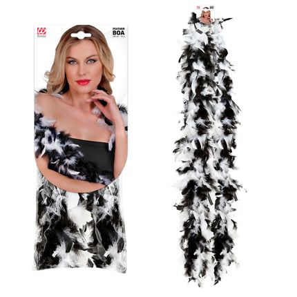 Czarno-biały boa 1,8 m
