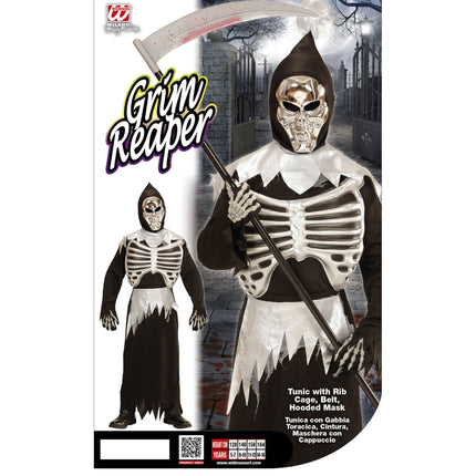 Kostium na Halloween dla dziecka Chudy Żniwiarz 3-częściowy