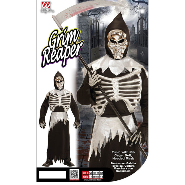 Kostium na Halloween dla dziecka Chudy Żniwiarz 3-częściowy