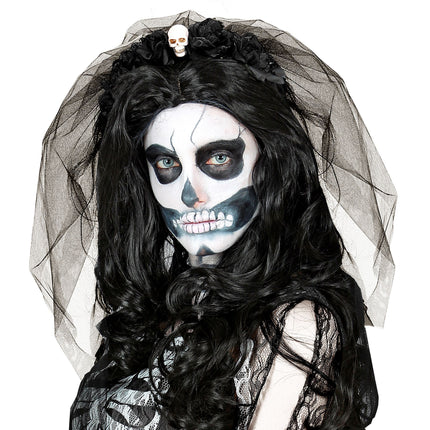 Opaska do włosów na Halloween z welonem