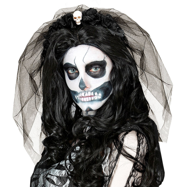 Opaska do włosów na Halloween z welonem