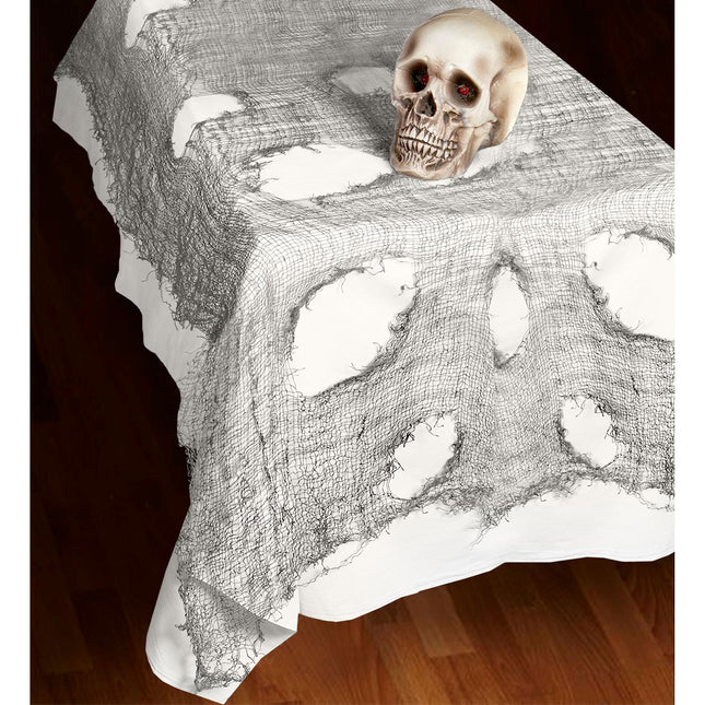 Obrus na Halloween szary 3m