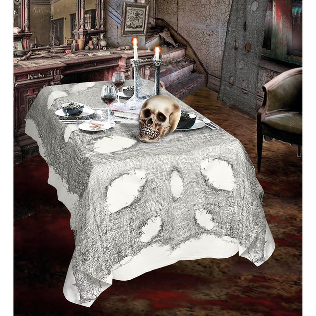 Obrus na Halloween szary 3m