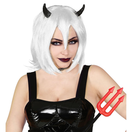 Peruka na Halloween Biały Bob
