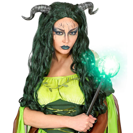 Peruka na Halloween Zielona Leśna Czarownica