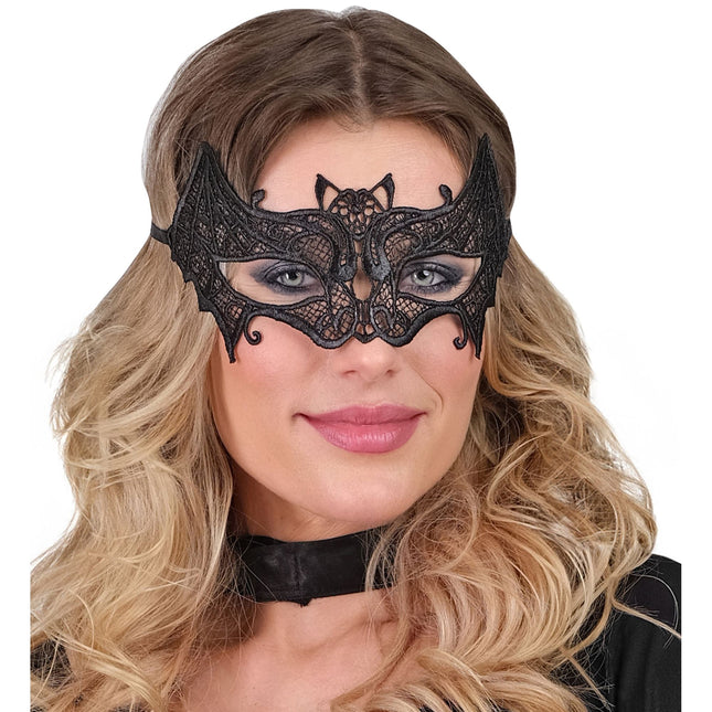 Halloweenowa maska na oczy Kot
