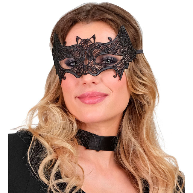 Halloweenowa maska na oczy Kot
