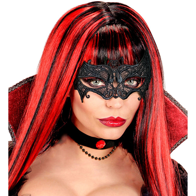 Halloweenowa maska na oczy Kot