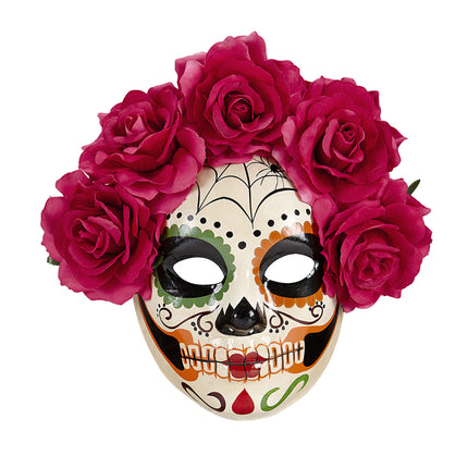 Róże w maskach Dia De Los Muertos